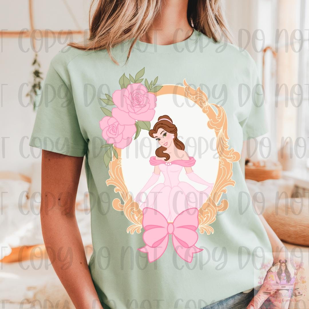 Bookish Princess Coquette Frame Bow Shirt