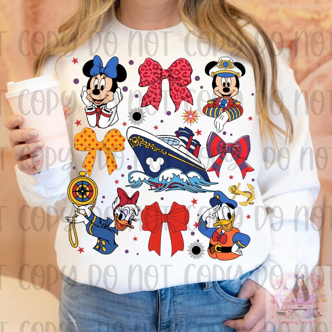 Cruise Coquette Bow Magical Mouse and Friends Shirt