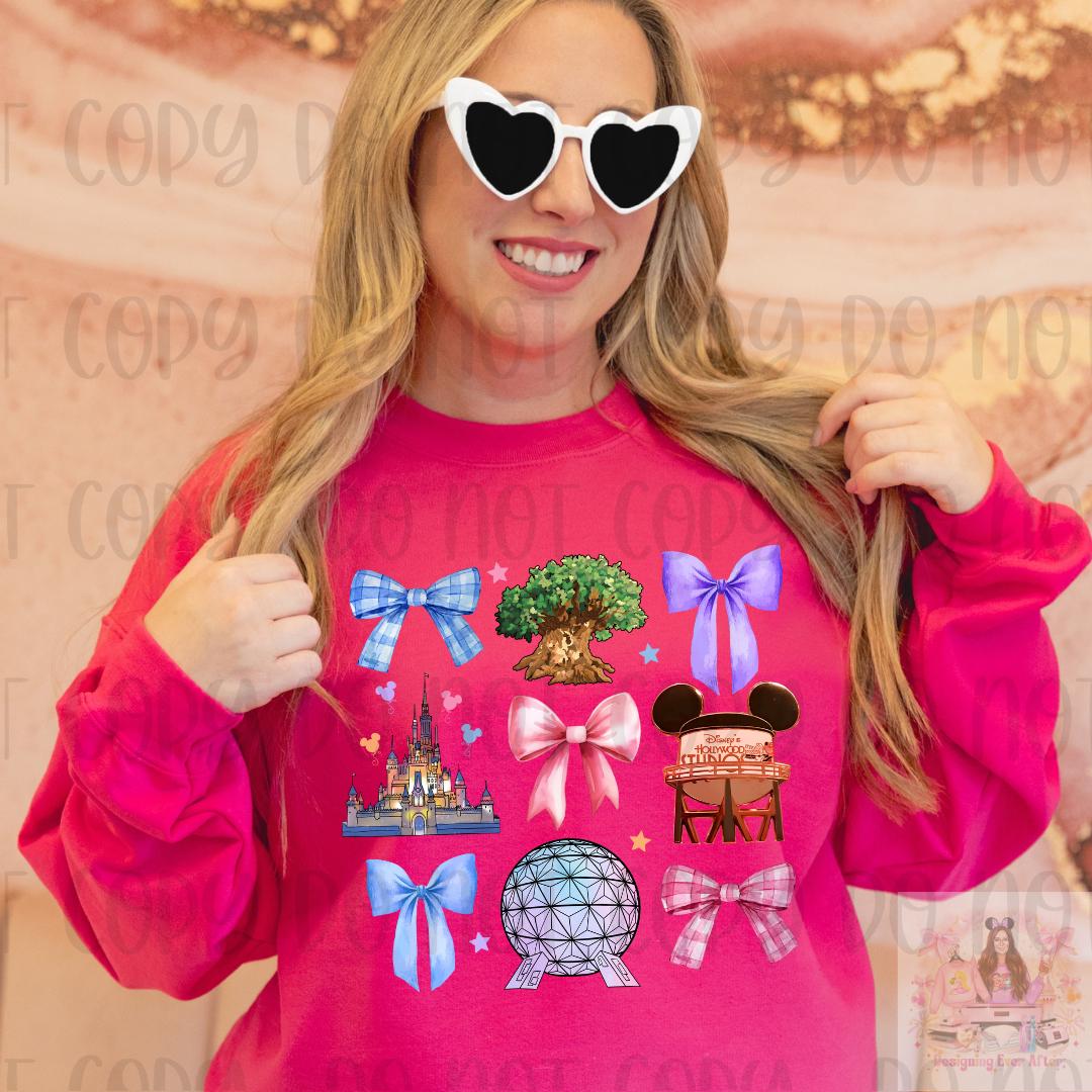 Coquette Bows Theme Parks Shirt