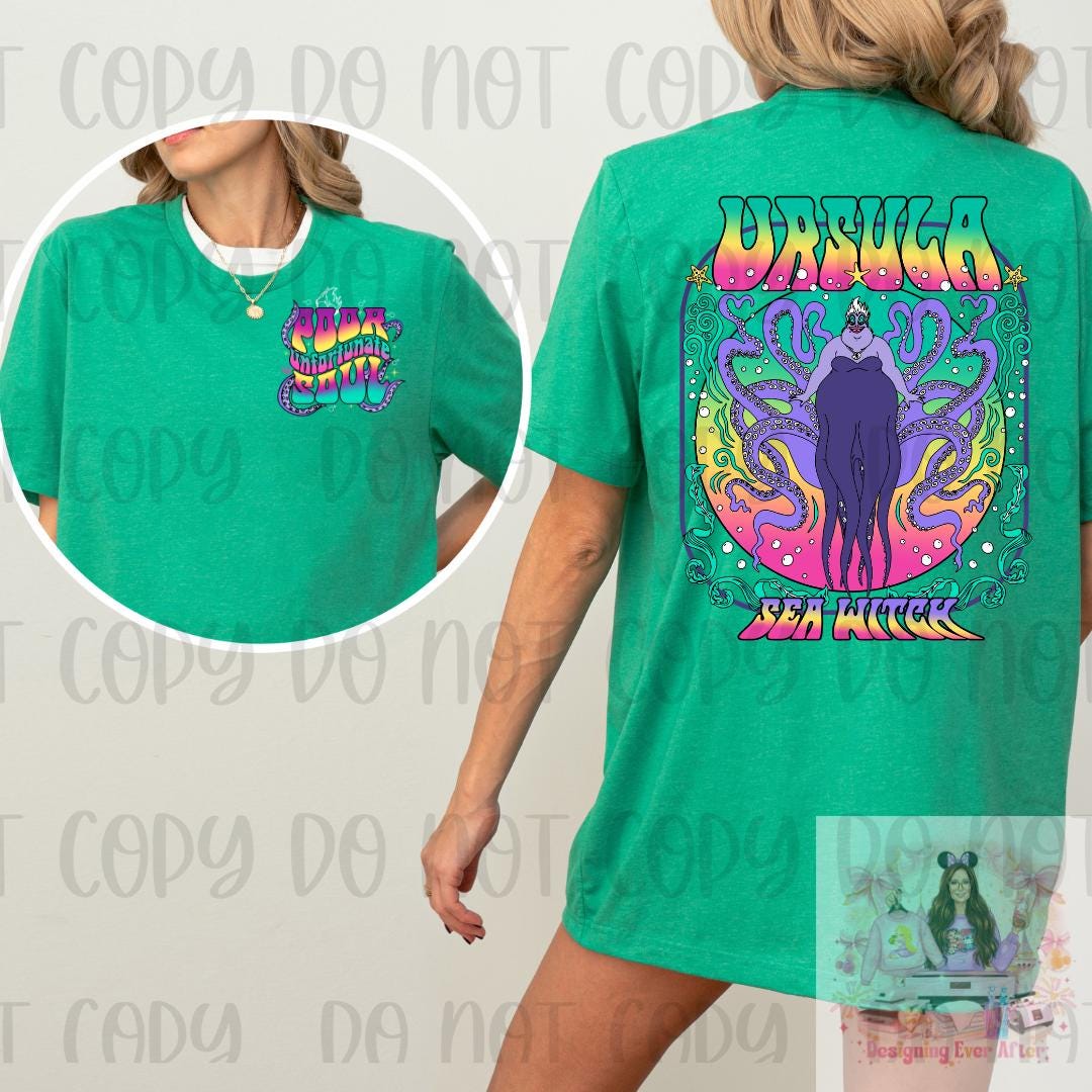 Sea Witch Poor Unfortunate Souls Villains Shirt
