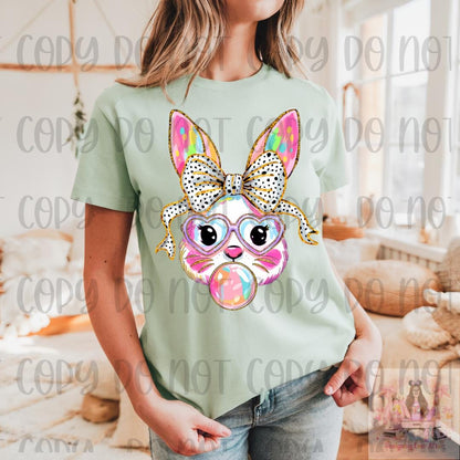 Easter Bunny Blowing Bubble Gum Shirt