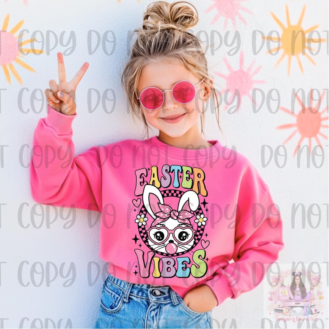 Easter Vibes Shirt, Cute Bunny Shirt, Easter Shirt, Easter Rabbit Shirt, Cute Easter Shirt, Easter Bunny Shirt, Easter Sweatshirt