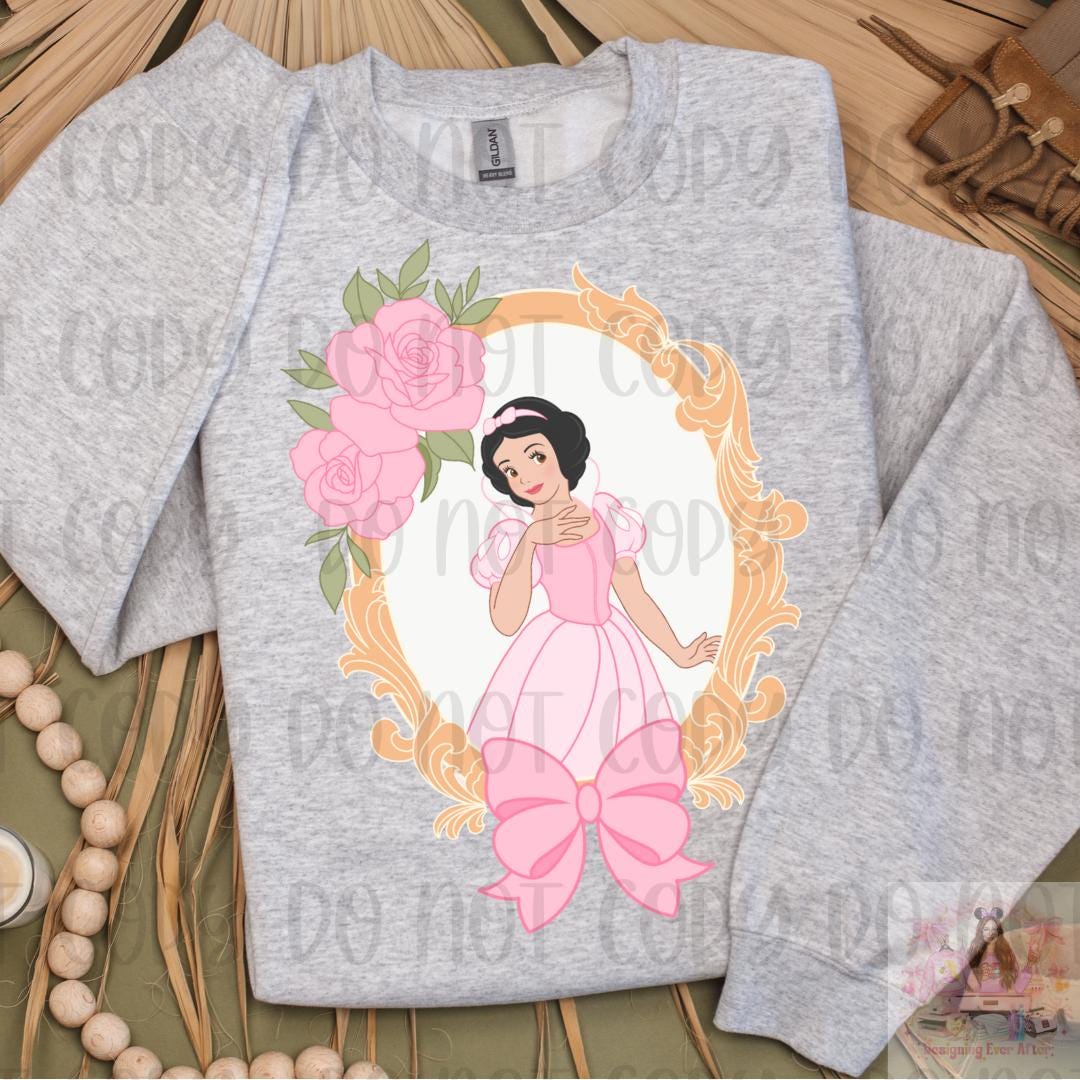 Fair Princess Coquette Frame Bow Shirt