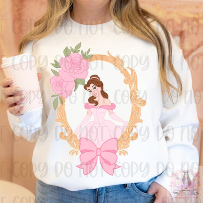 Bookish Princess Coquette Frame Bow Shirt