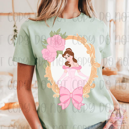 Bookish Princess Coquette Frame Bow Shirt