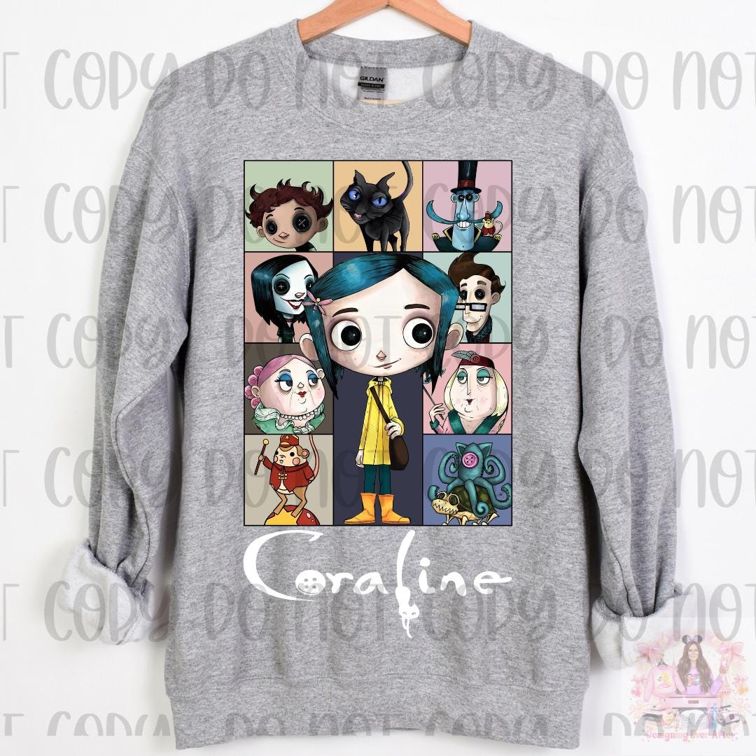 Coraline Cartoon Spooky Doll Movie Shirt