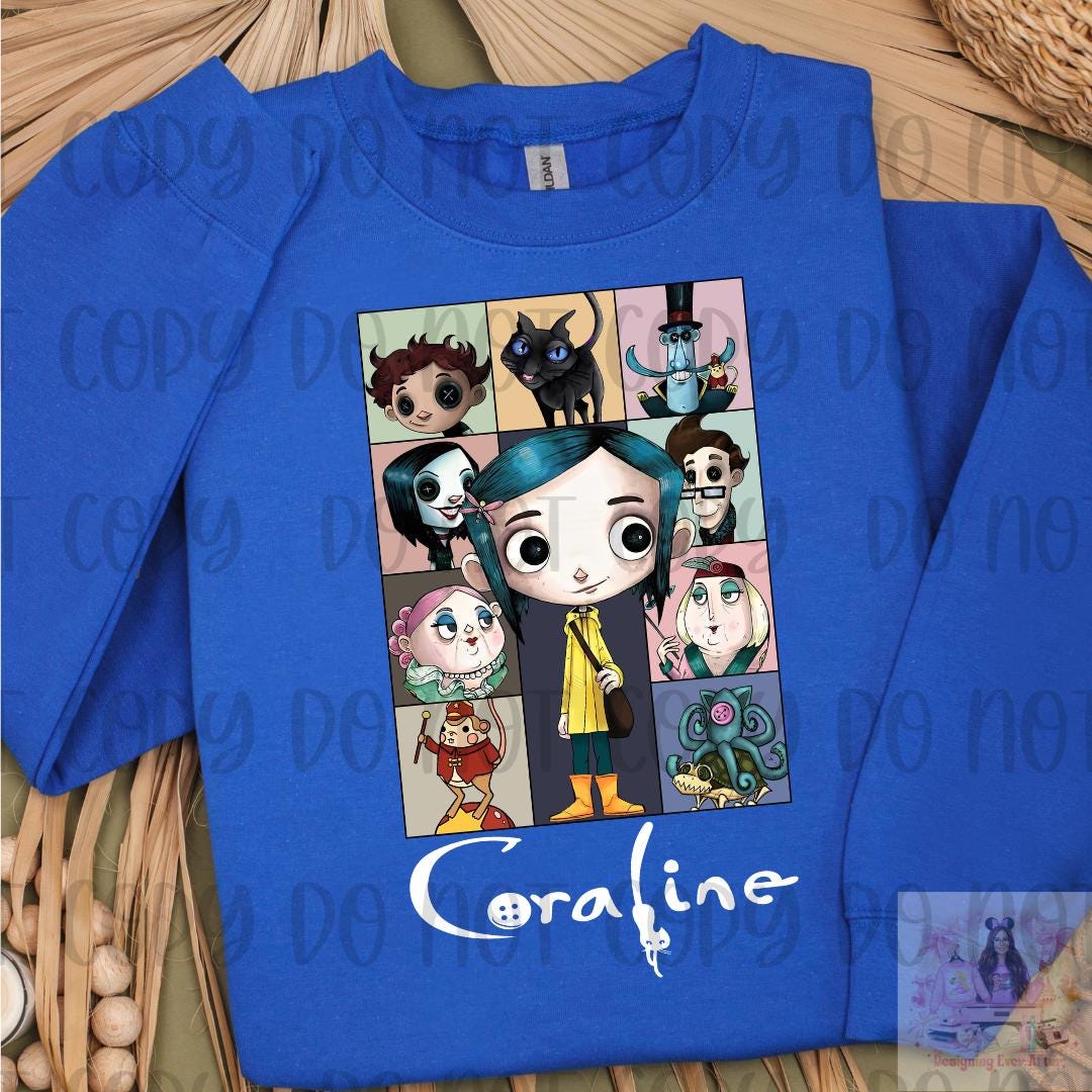 Coraline Cartoon Spooky Doll Movie Shirt