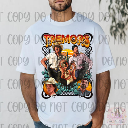 Creepy Sand Worm 90s SciFi Movie Shirt