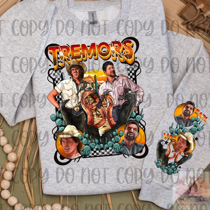 Creepy Sand Worm 90s SciFi Movie Shirt