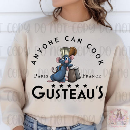 Cute Rat Anyone Can Cook Gusteau's Little Chef Shirt