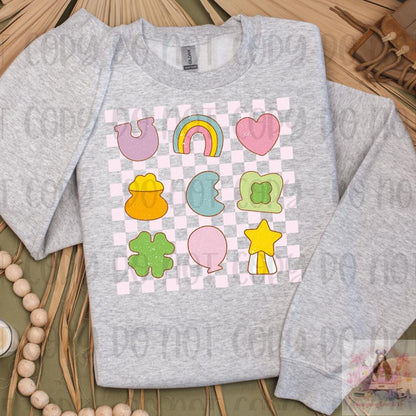Checkered Lucky Charms St Patrick's Day Shirt