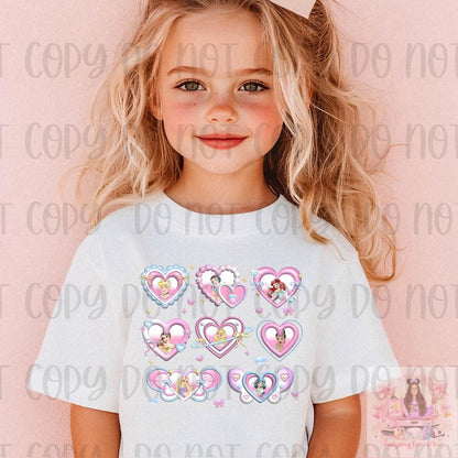 Sweet Girls Club With Magical Heart Mirror Bow Shirt