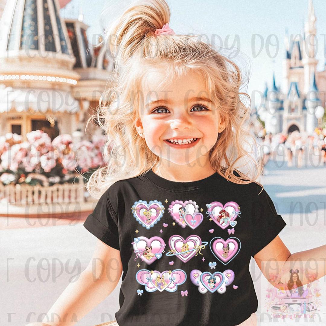 Sweet Girls Club With Magical Heart Mirror Bow Shirt