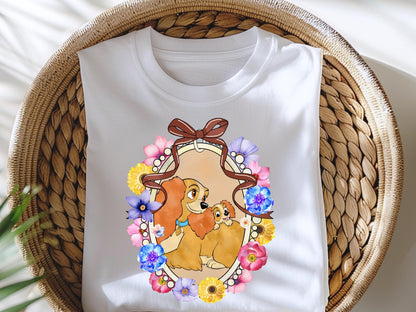 Vintage Magical Mirror Bow Mom and Baby Shirt