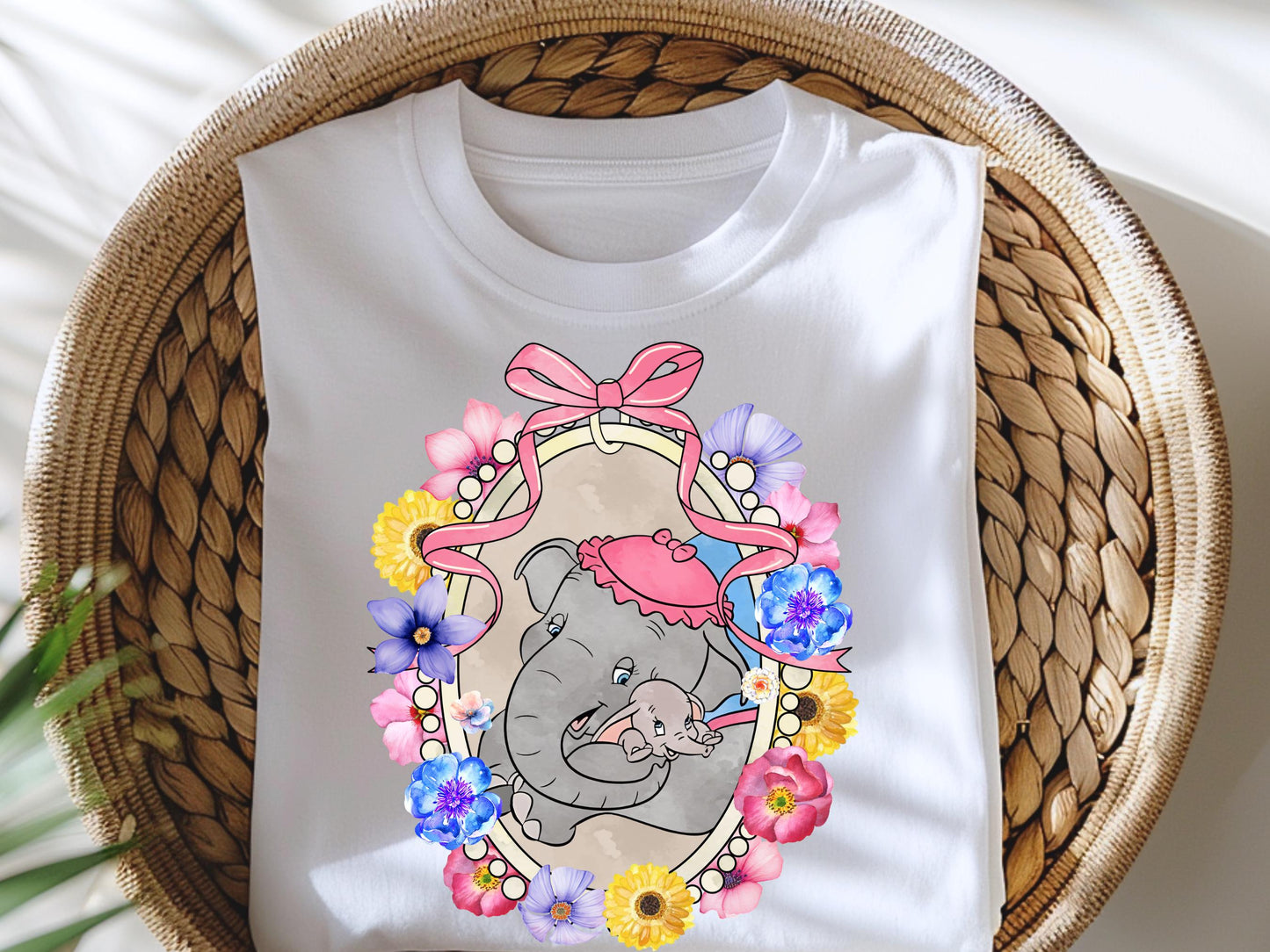 Vintage Magical Mirror Bow Mom and Baby Shirt