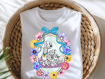 Vintage Magical Mirror Bow Mom and Baby Shirt