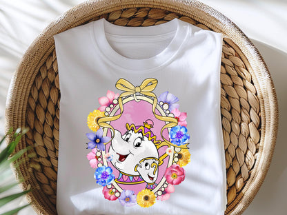 Vintage Magical Mirror Bow Mom and Baby Shirt
