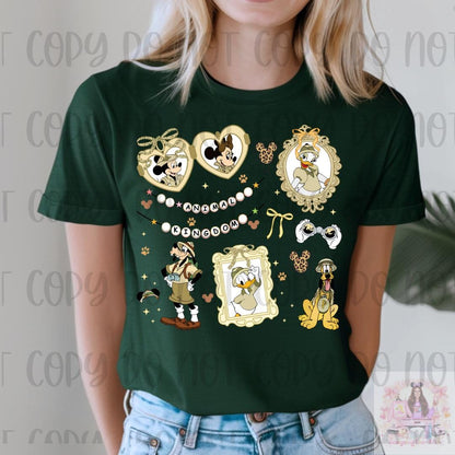 Coquette Bow Locket Mouse and Friends Safari Shirt