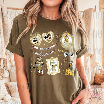 Coquette Bow Locket Mouse and Friends Safari Shirt