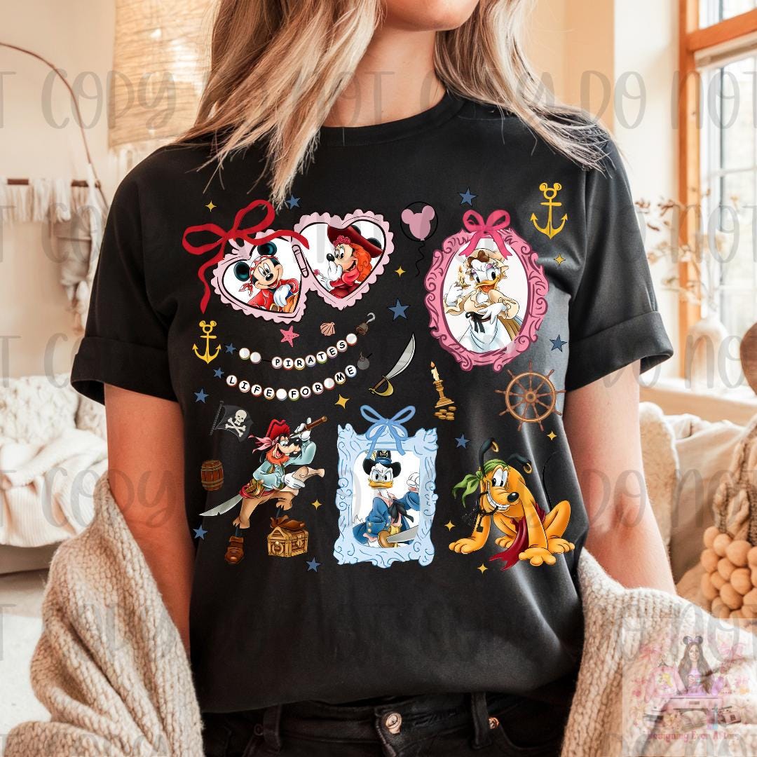 Retro Mouse & Friends Pirate Mashup Shirt