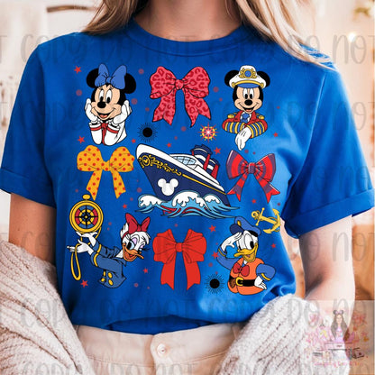 Cruise Coquette Bow Magical Mouse and Friends Shirt