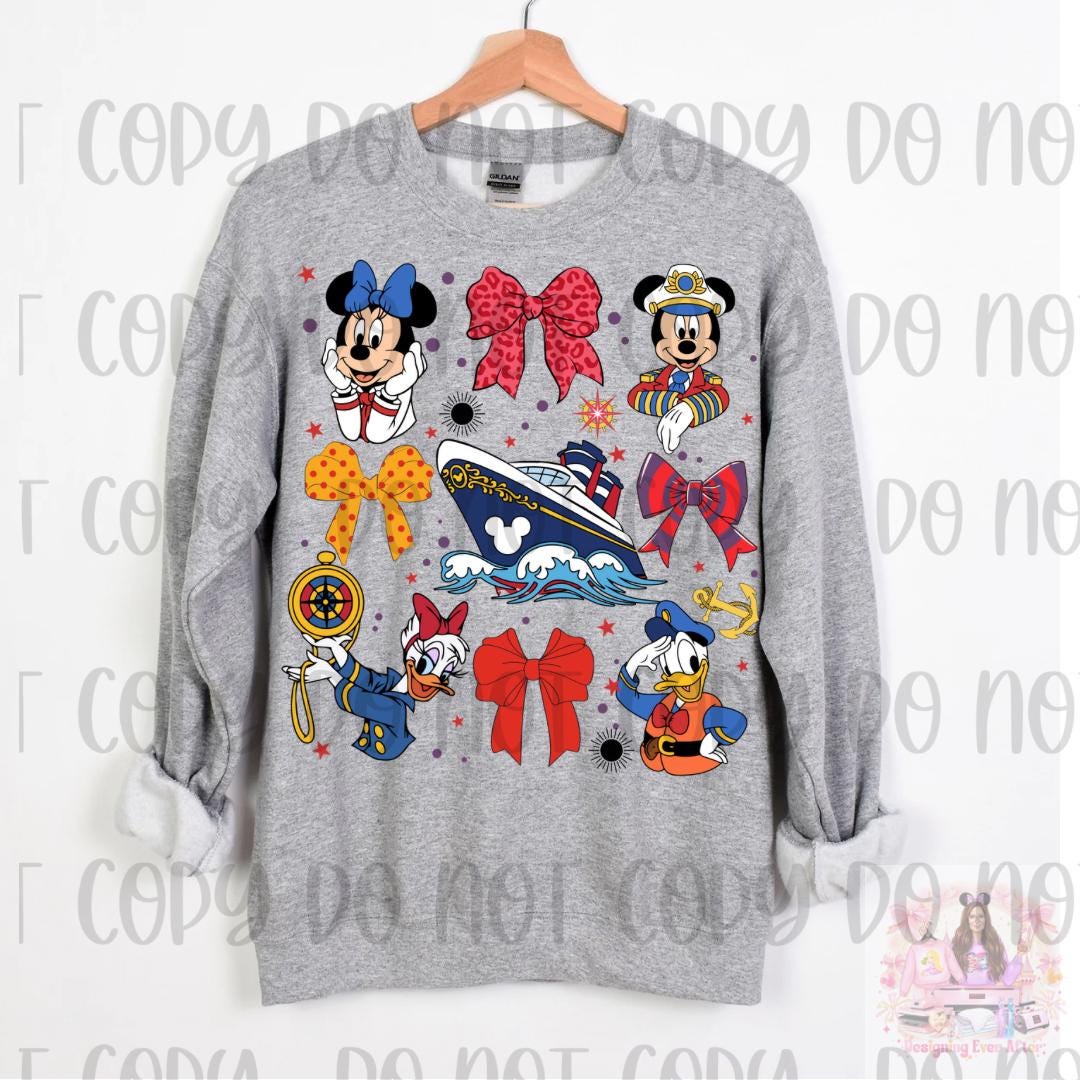 Cruise Coquette Bow Magical Mouse and Friends Shirt