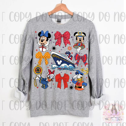 Cruise Coquette Bow Magical Mouse and Friends Shirt
