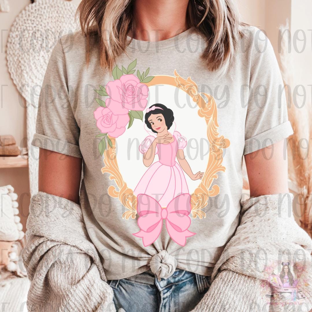 Fair Princess Coquette Frame Bow Shirt