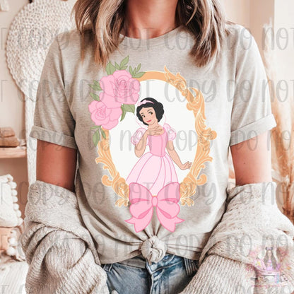 Fair Princess Coquette Frame Bow Shirt