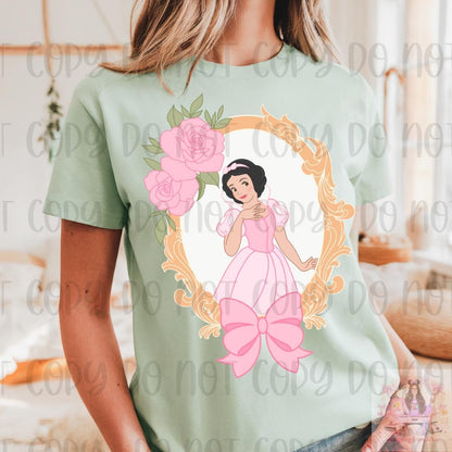 Fair Princess Coquette Frame Bow Shirt
