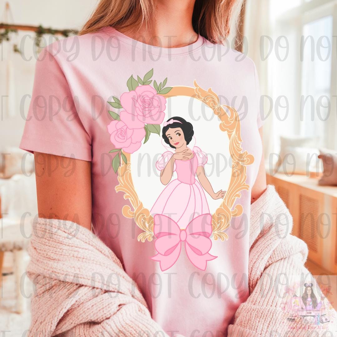 Fair Princess Coquette Frame Bow Shirt