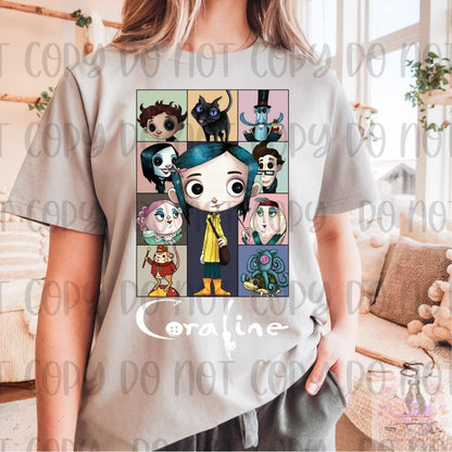 Coraline Cartoon Spooky Doll Movie Shirt
