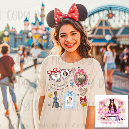 Coquette Locket and Charm Bracelet Bow Magical Rat Shirt