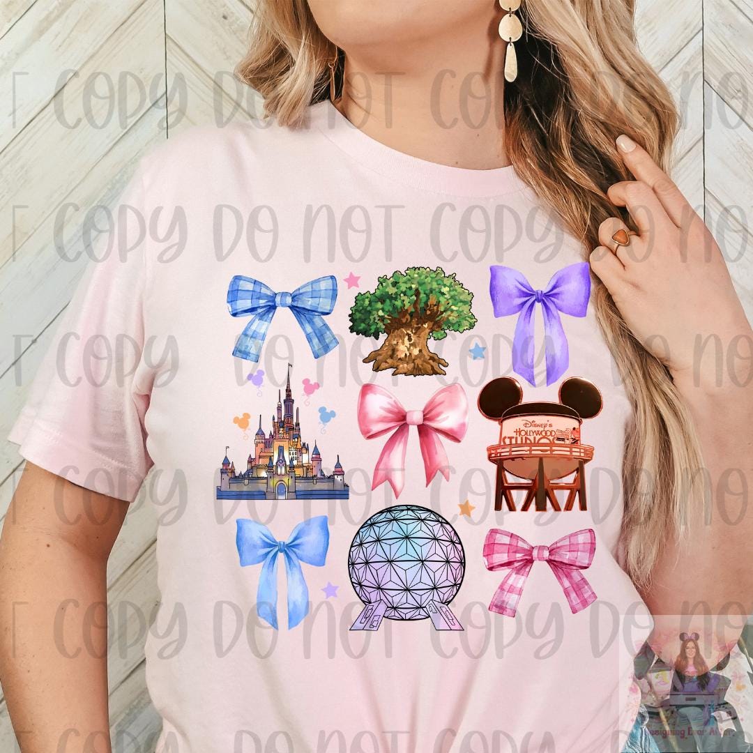 Coquette Bows Theme Parks Shirt