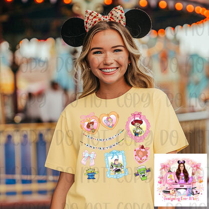Coquette Locket and Charm Bracelet Bow Toy Friends Shirt