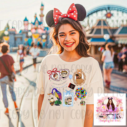 Coquette Locket and Charm Bracelet Frame Adventure is Out There Shirt