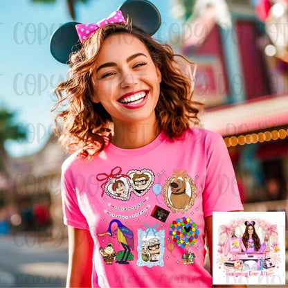 Coquette Locket and Charm Bracelet Frame Adventure is Out There Shirt