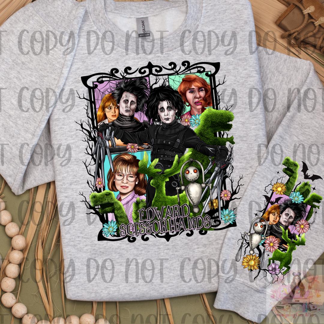 Dark 90s Movie Boy with Scissor Hands Shirt