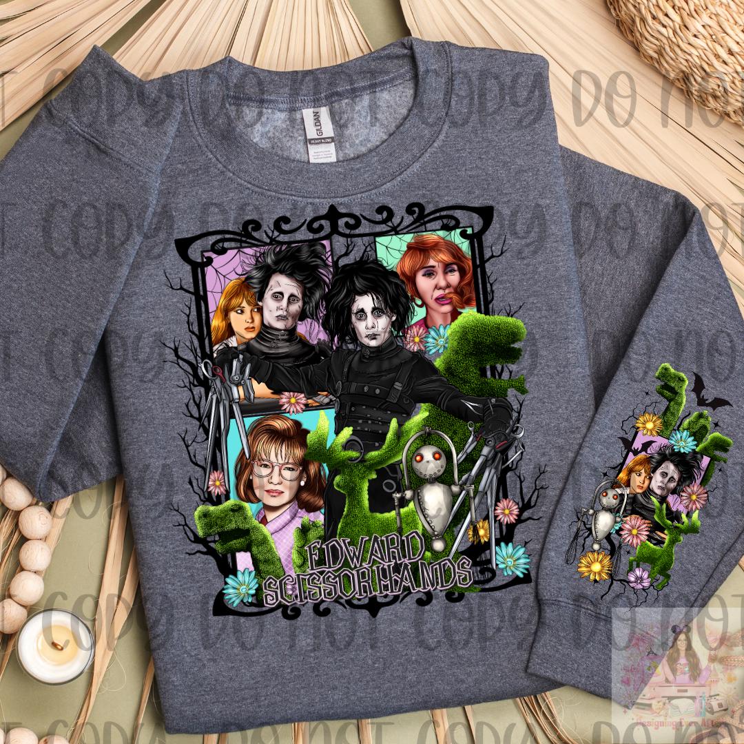Dark 90s Movie Boy with Scissor Hands Shirt