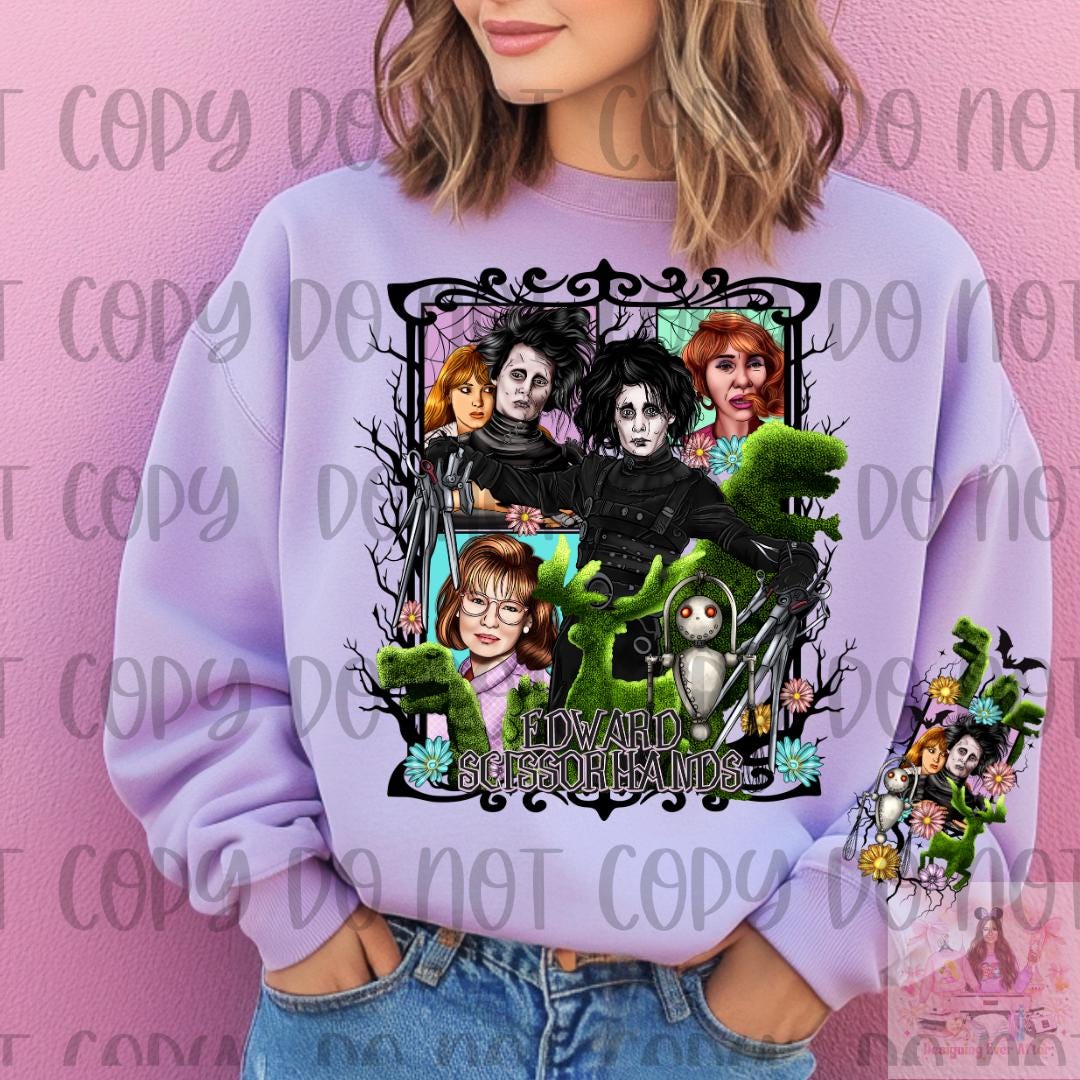 Dark 90s Movie Boy with Scissor Hands Shirt