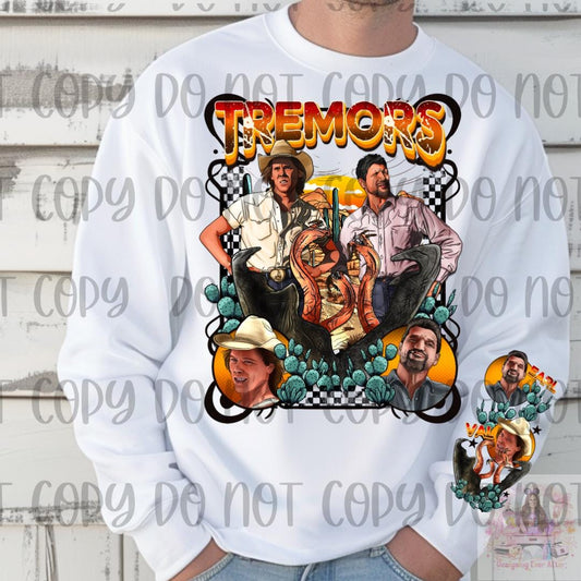 Creepy Sand Worm 90s SciFi Movie Shirt