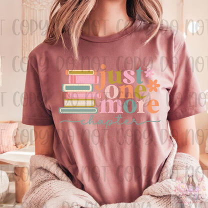 Just One More Chapter Bookworm Shirt
