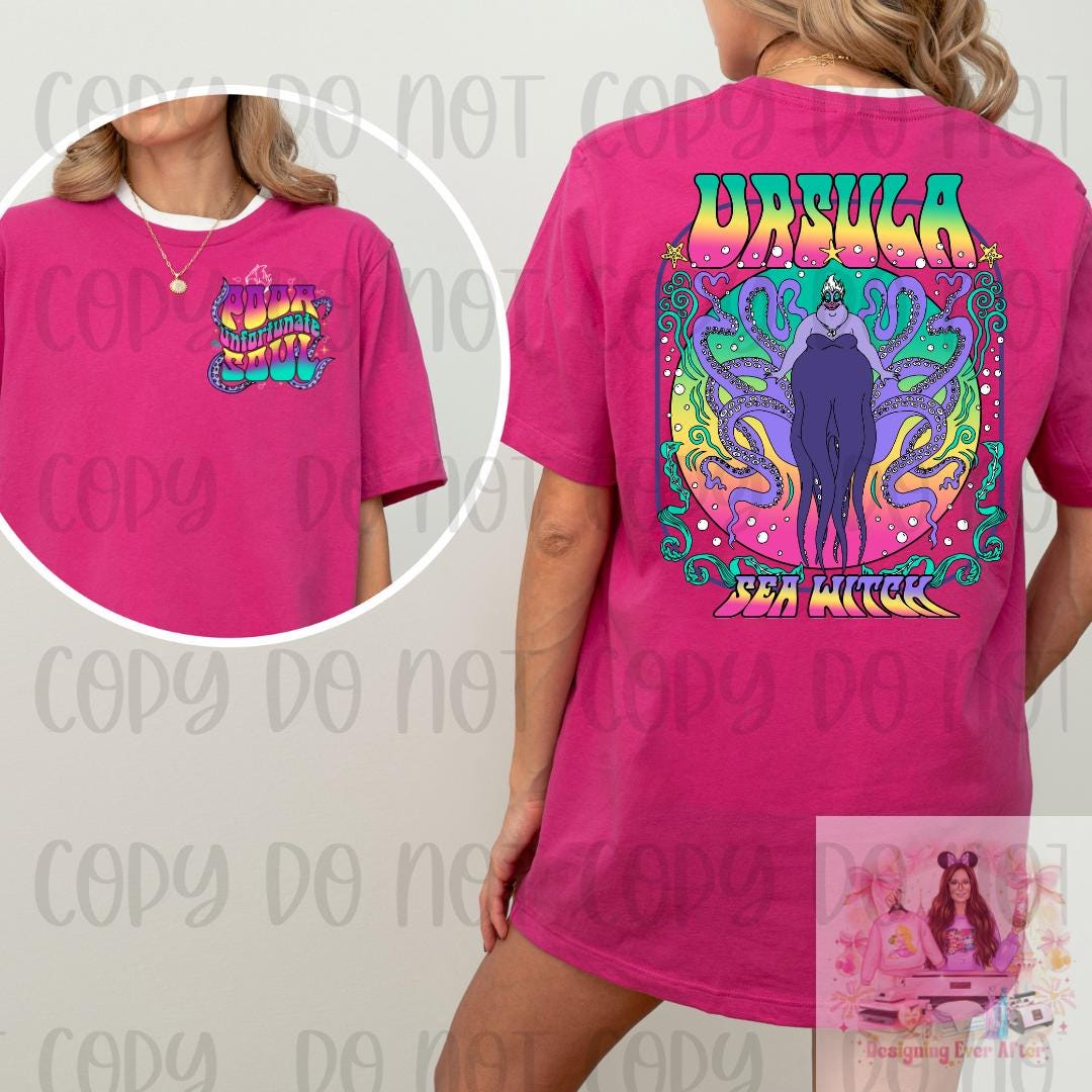 Sea Witch Poor Unfortunate Souls Villains Shirt