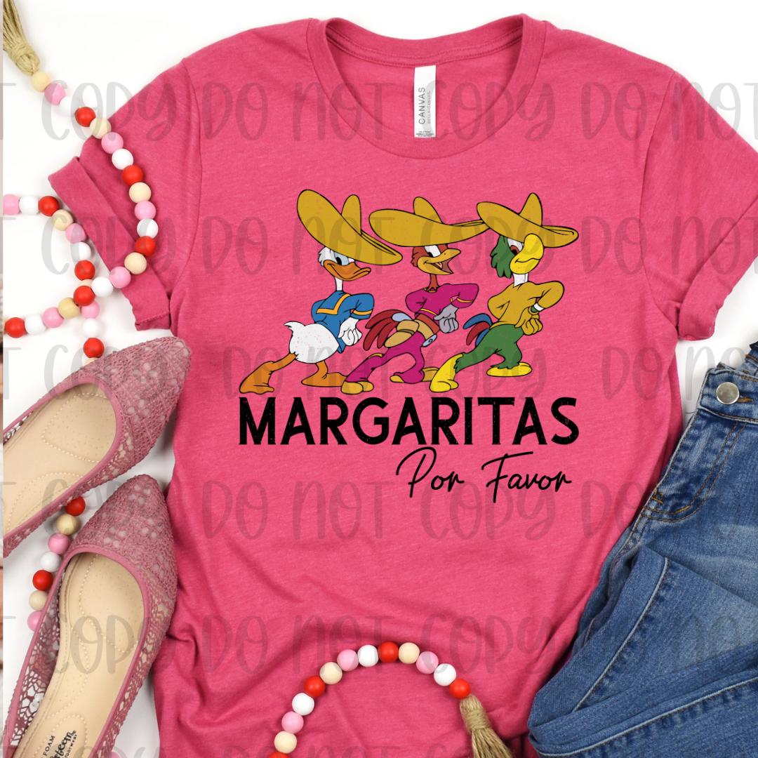 Margaritas Por Favor Cartoon Ducks Shirt