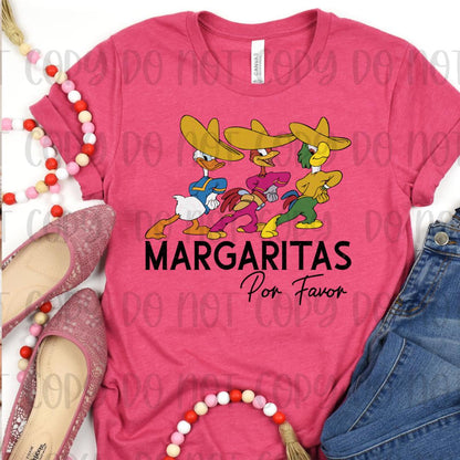 Margaritas Por Favor Cartoon Ducks Shirt