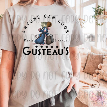 Cute Rat Anyone Can Cook Gusteau's Little Chef Shirt