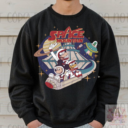 Retro Space Theme Park Ride Mouse and Friends Shirt