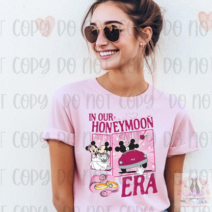 In Our Honeymoon Era Magical Mouse Couples Just Married Shirt