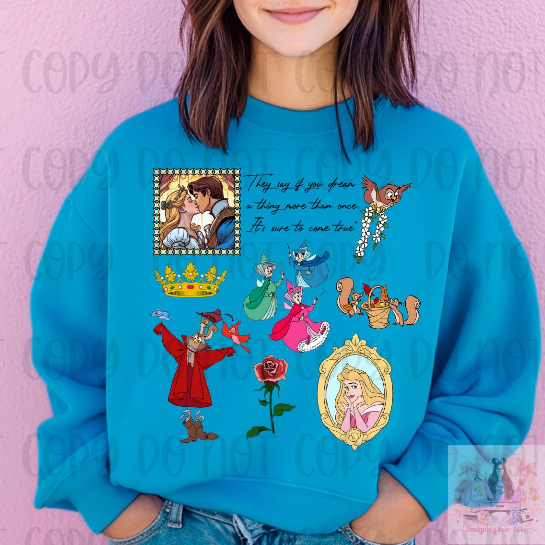 Sleeping Princess Mashup Its Sure to Come True Shirt