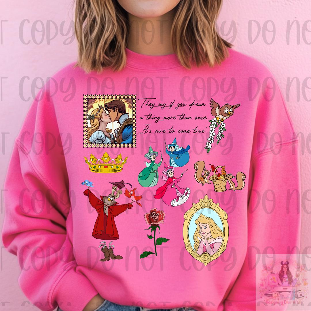 Sleeping Princess Mashup Its Sure to Come True Shirt
